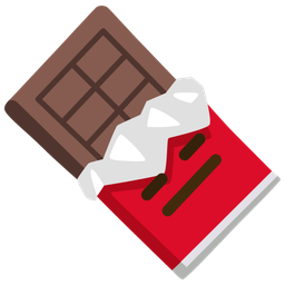 Chocolate bar and Expressionless face