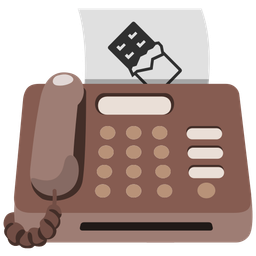 Chocolate bar and Fax machine