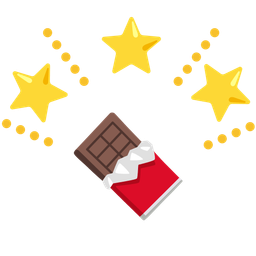 Chocolate bar and Glowing star