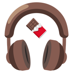 Chocolate bar and Headphone