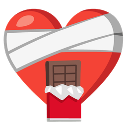Chocolate bar and Mending heart