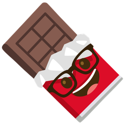 Chocolate bar and Nerd face