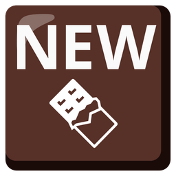 Chocolate bar and NEW button