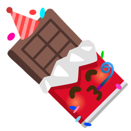 Chocolate bar and Partying face