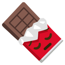 Chocolate bar and Pensive face