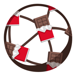 Chocolate bar and Soccer ball