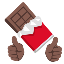 Chocolate bar and Thumbs up