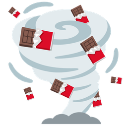 Chocolate bar and Tornado