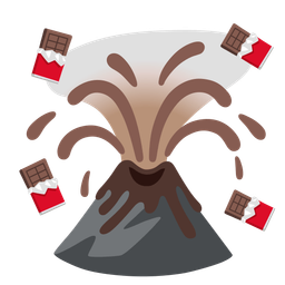 Chocolate bar and Volcano