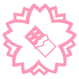 Chocolate bar and White flower