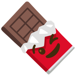 Chocolate bar and Winking face