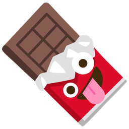 Chocolate bar and Zany face