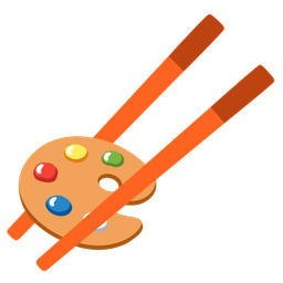 Chopsticks and Artist palette