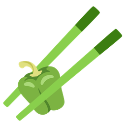Chopsticks and Bell pepper