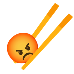 Chopsticks and Enraged face