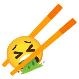 Chopsticks and Face vomiting