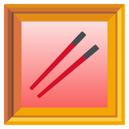 Chopsticks and Framed picture