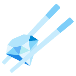 Chopsticks and Gem stone