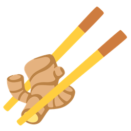 Chopsticks and Ginger root