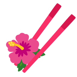 Chopsticks and Hibiscus
