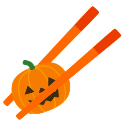 Chopsticks and Jack-o-lantern