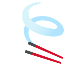 Chopsticks and Leaf fluttering in wind