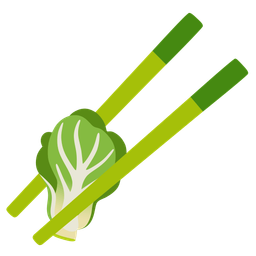 Chopsticks and Leafy green