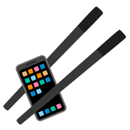 Chopsticks and Mobile phone