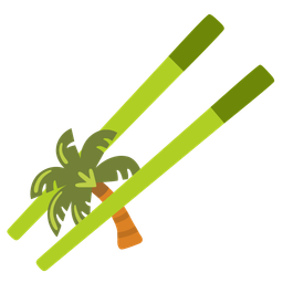 Chopsticks and Palm tree