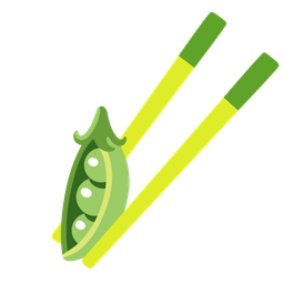 Chopsticks and Pea pod