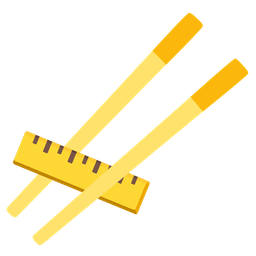 Chopsticks and Straight ruler