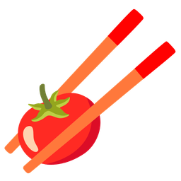 Chopsticks and Tomato