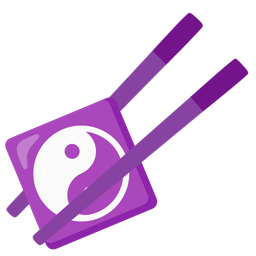 Chopsticks and Yin yang