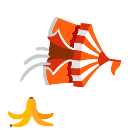 circus tent and banana