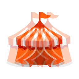 circus tent and beating heart