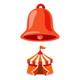 circus tent and bell