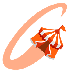 circus tent and boomerang