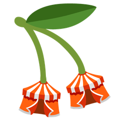 circus tent and cherries