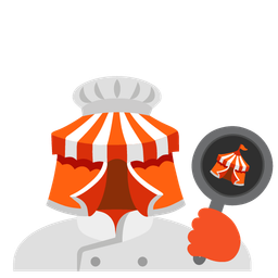 circus tent and cooking