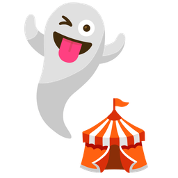 circus tent and ghost