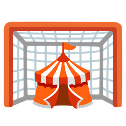 circus tent and goal net