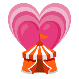 circus tent and growing heart