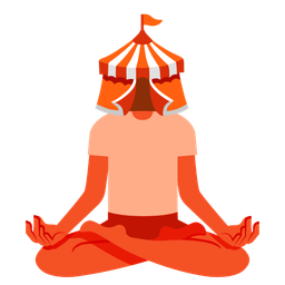 circus tent and lotus