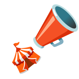 circus tent and megaphone