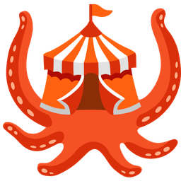circus tent and octopus