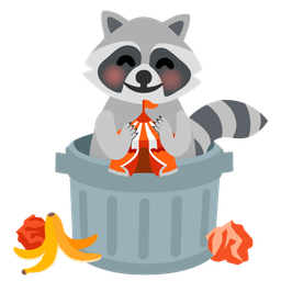 circus tent and raccoon