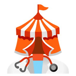 circus tent and stethoscope