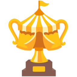 circus tent and trophy