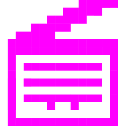 clapper board and alien monster