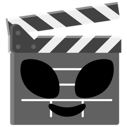 clapper board and alien